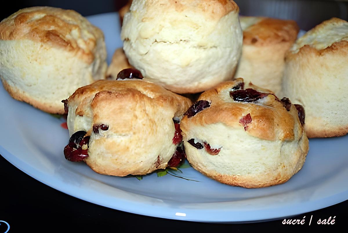 recette scones nature et cranberries