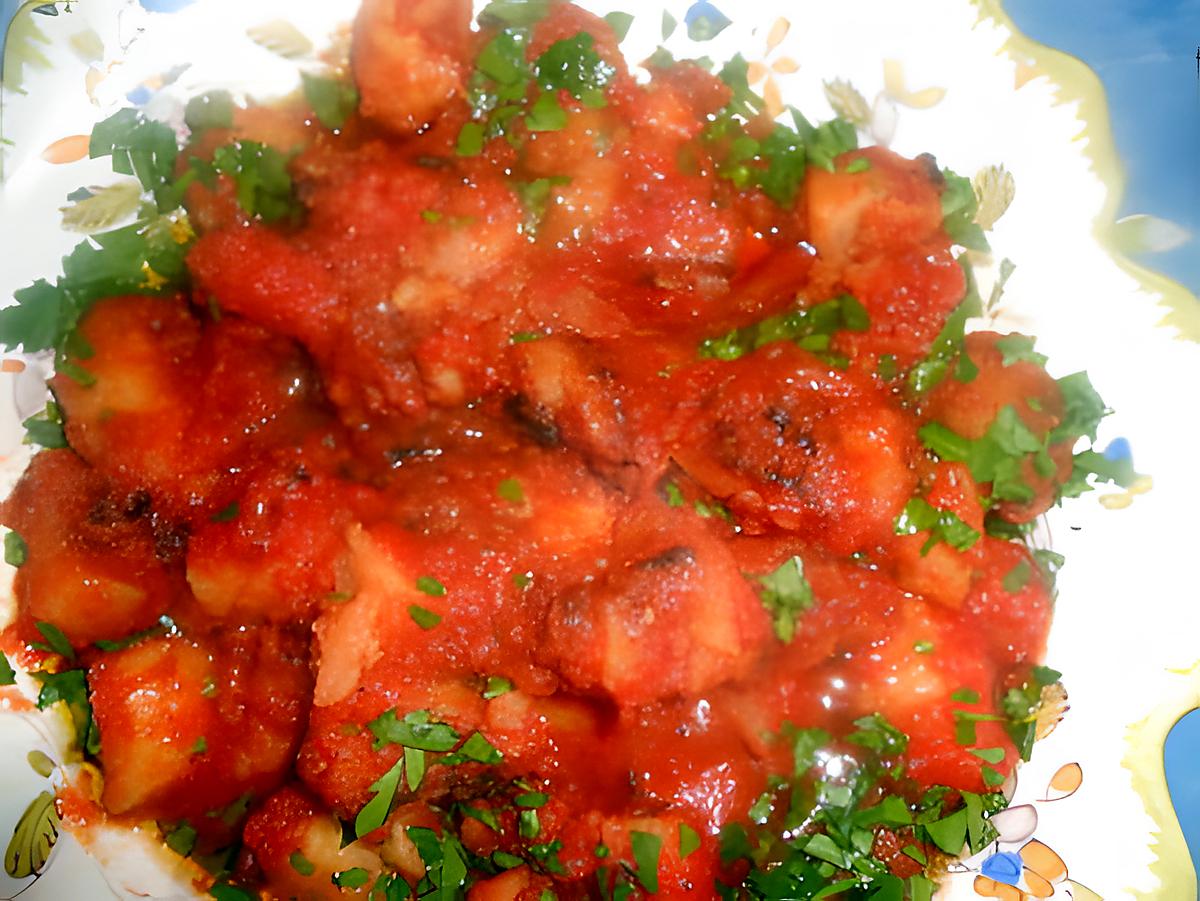 recette Pommes de terre a la tomate