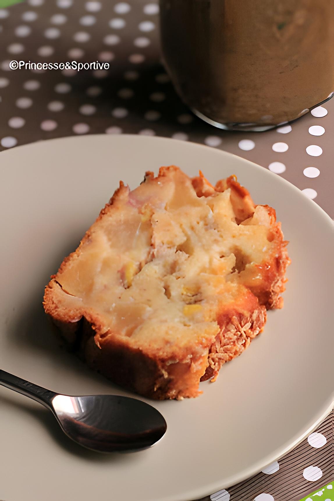 recette Gâteau allégé pommes et bananes sans matières grasses