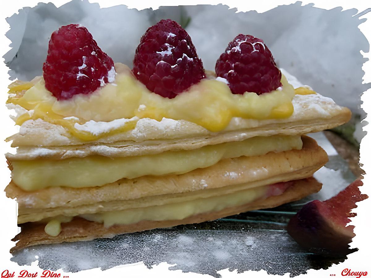 recette Ooo Mille feuille framboises ooO