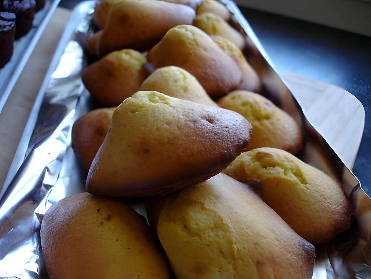 recette madeleine au miel de framboise /hibiscus