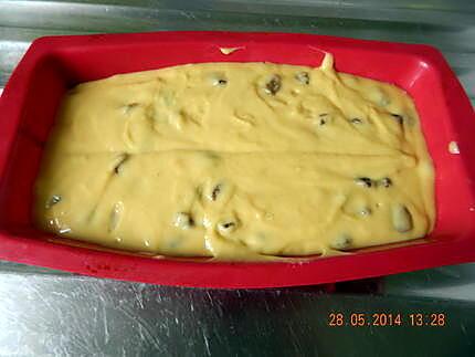 recette Cake au yaourt raisins secs et flan entremet