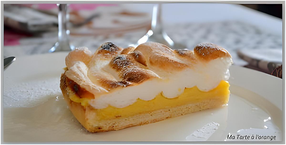 recette Tarte à l'orange meringuée