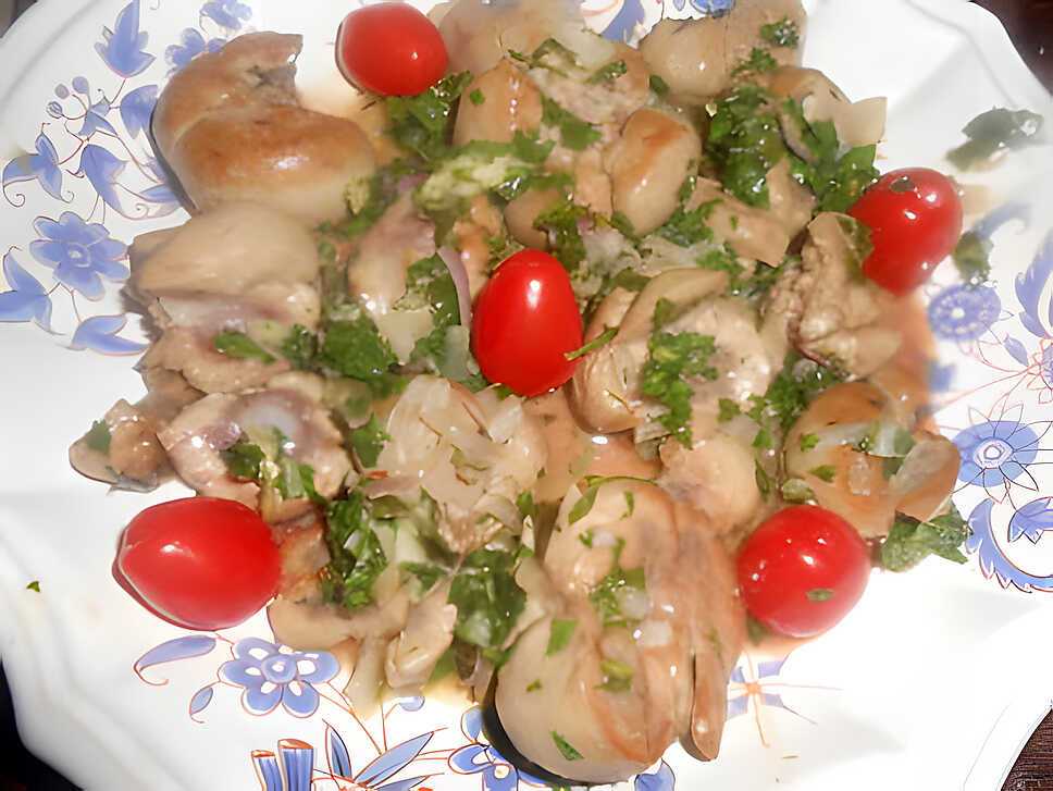 recette Rognon de veau a la persillade