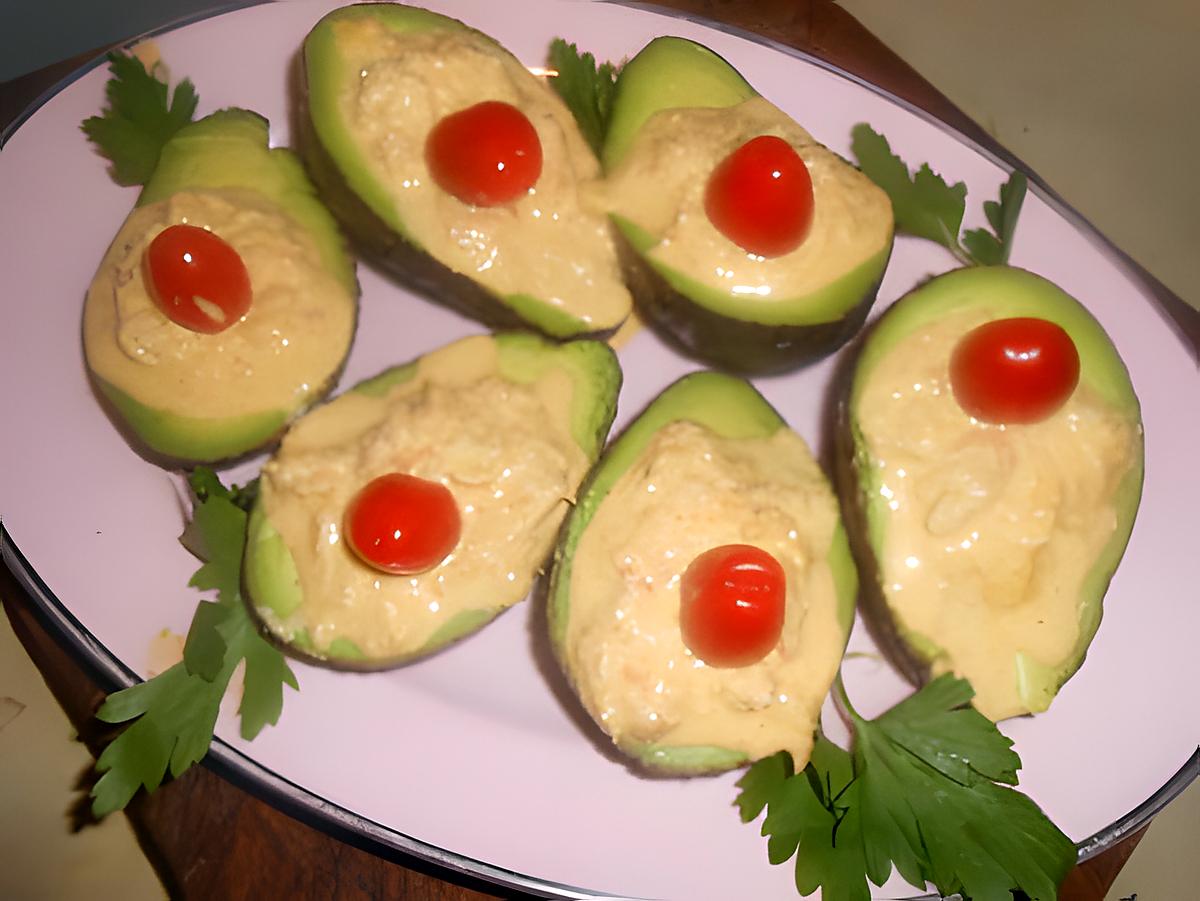 recette Avocat au crabe