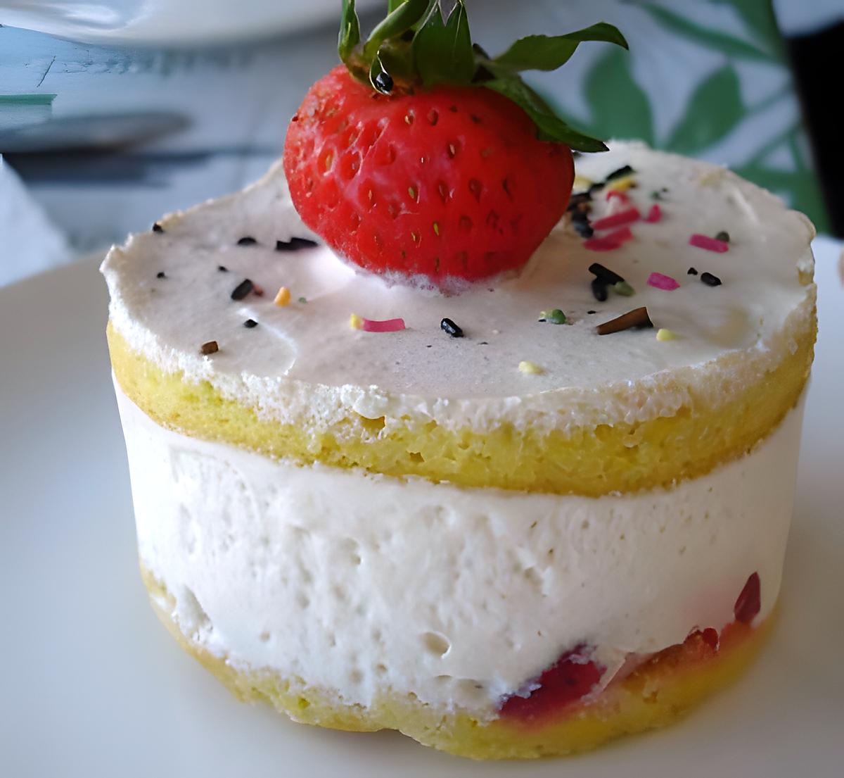 recette mini fraisier au kirsch