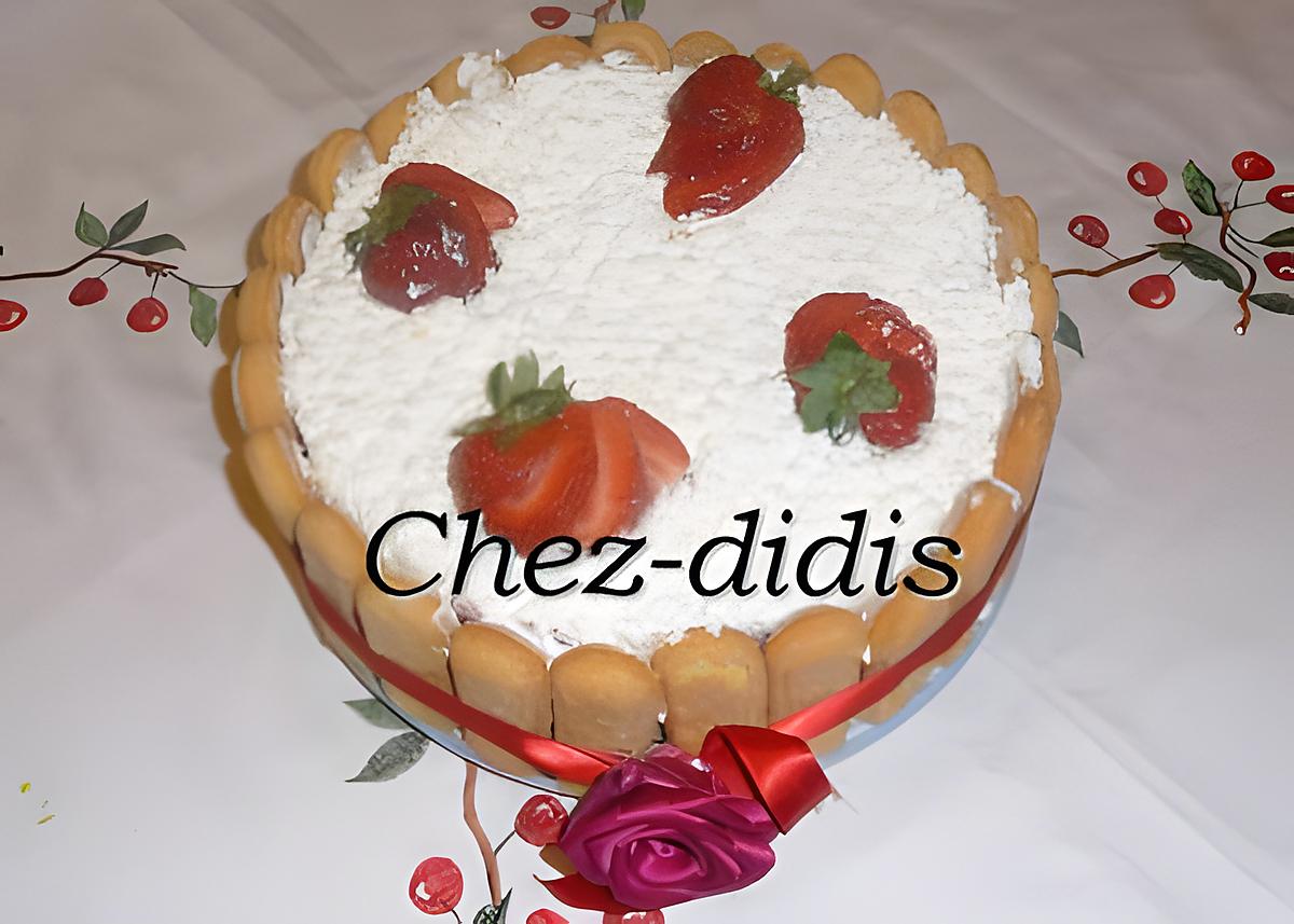 recette Charlotte aux fraises et au fromage blanc