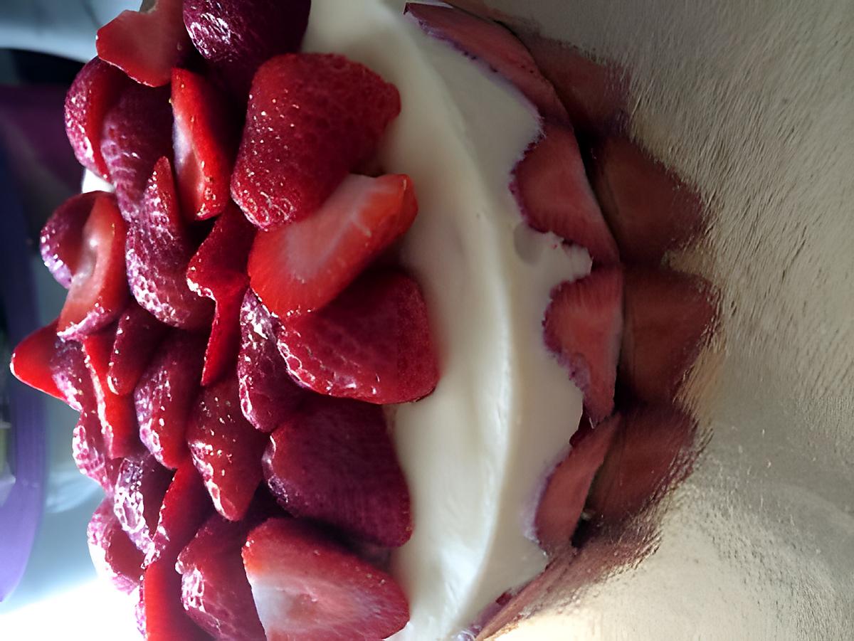 recette Fraisier à la crème légère