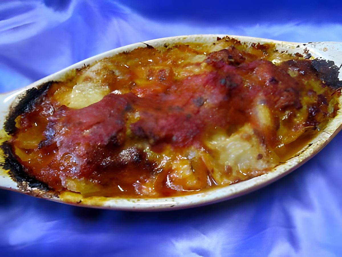 recette Blettes à la sauce tomates. parmesan. gratinées.