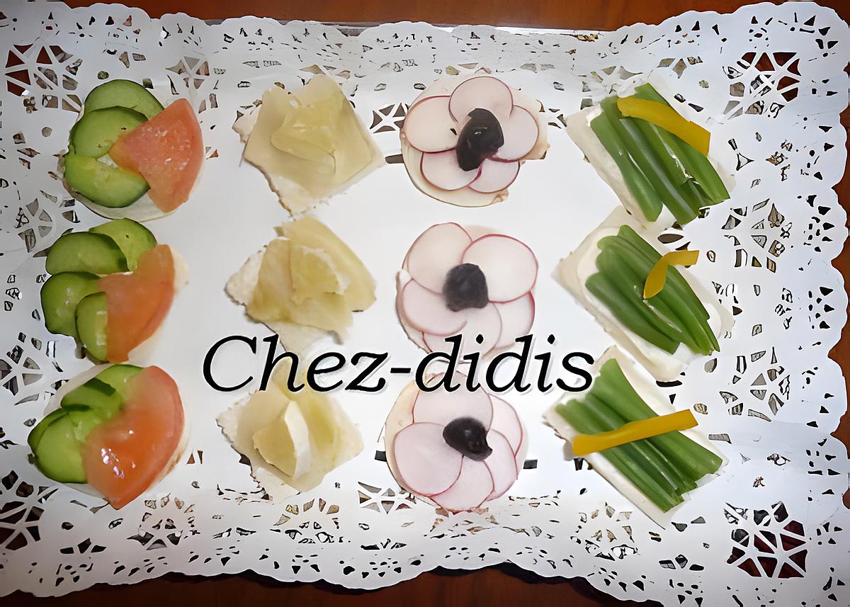 recette Canapés fraîcheur potager