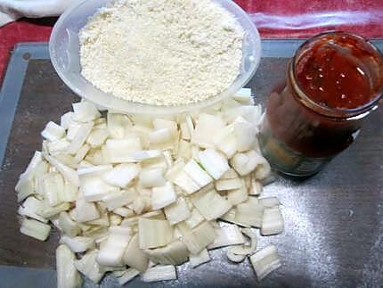 recette Blettes à la sauce tomates. parmesan. gratinées.