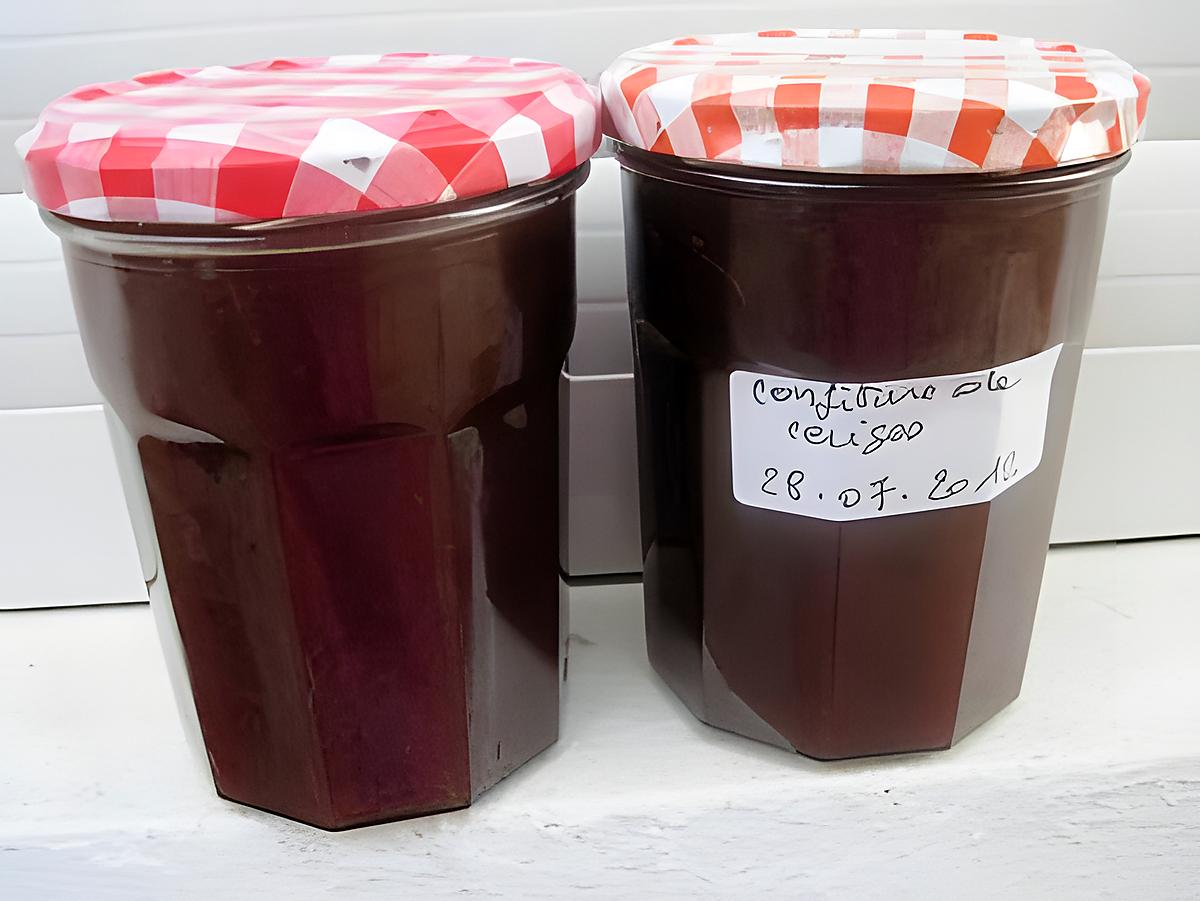 recette Confiture de cerises congelées.