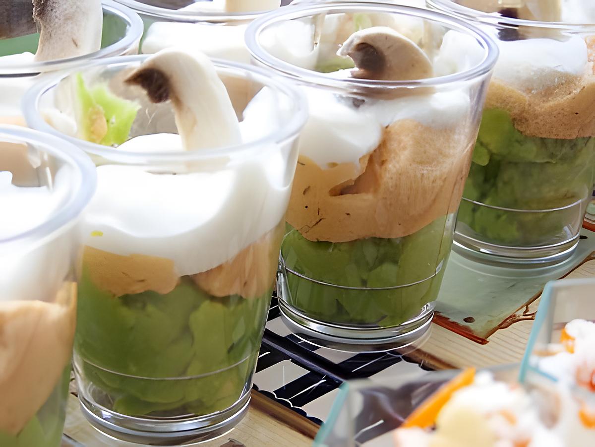 recette verrine avocat soja, saumon, st Moret