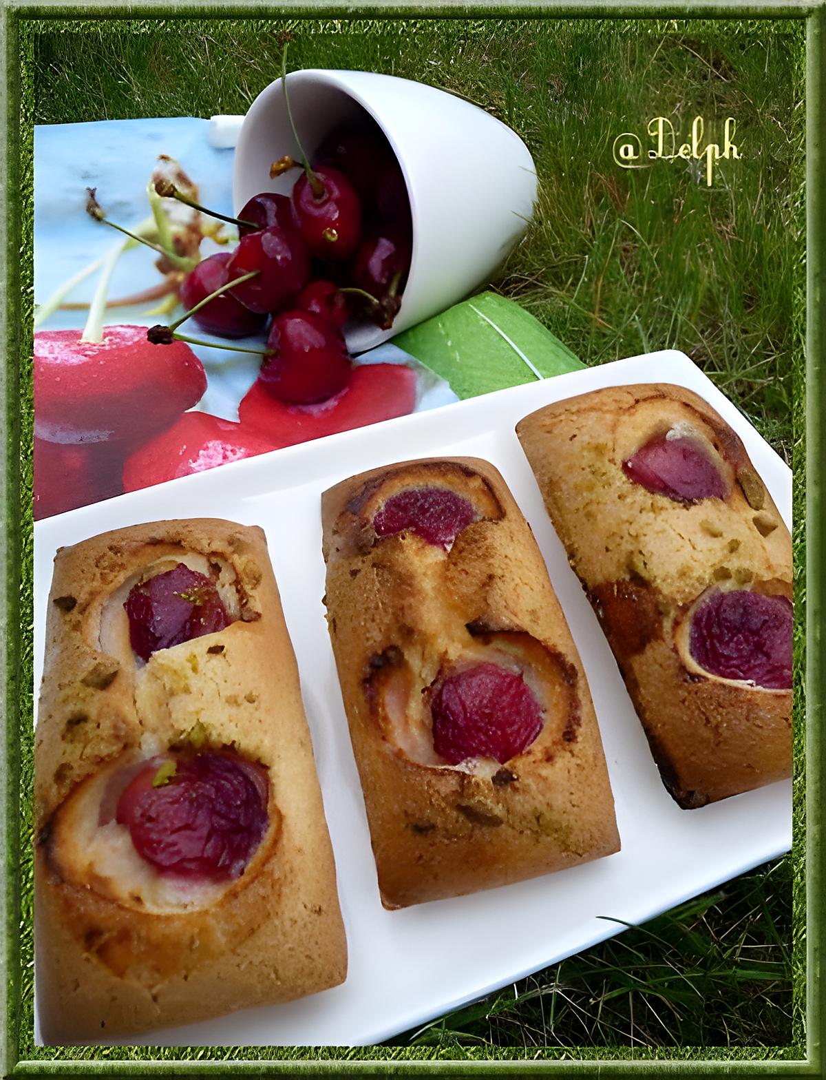 recette Financiers aux cerises et pistache