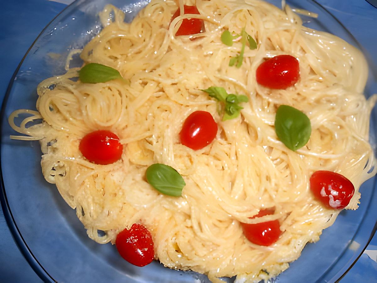 recette spaghetti sauce cremeuse au parmesan