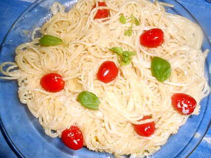 recette spaghetti sauce cremeuse au parmesan