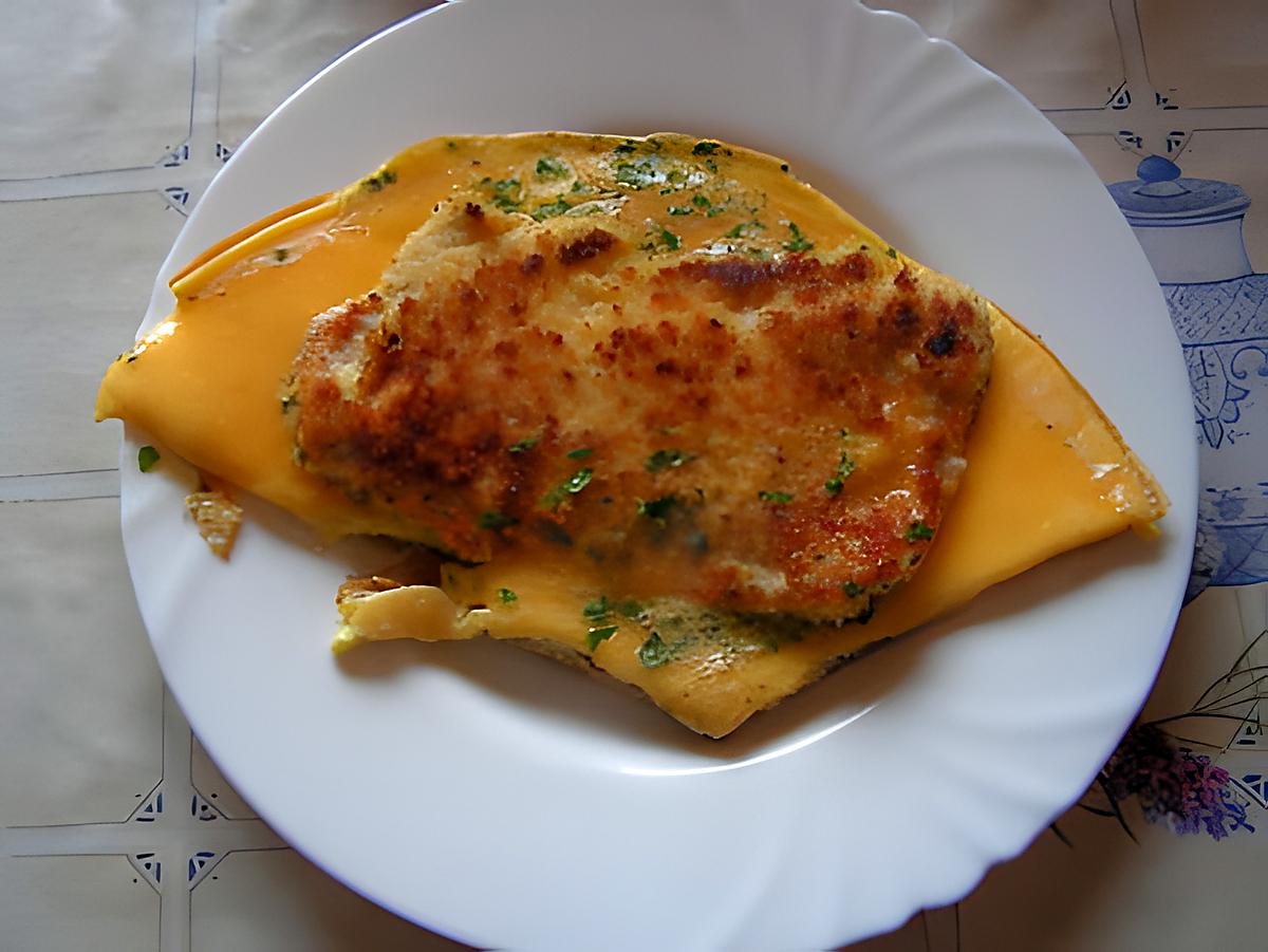 recette Escalope panée à l'omelette