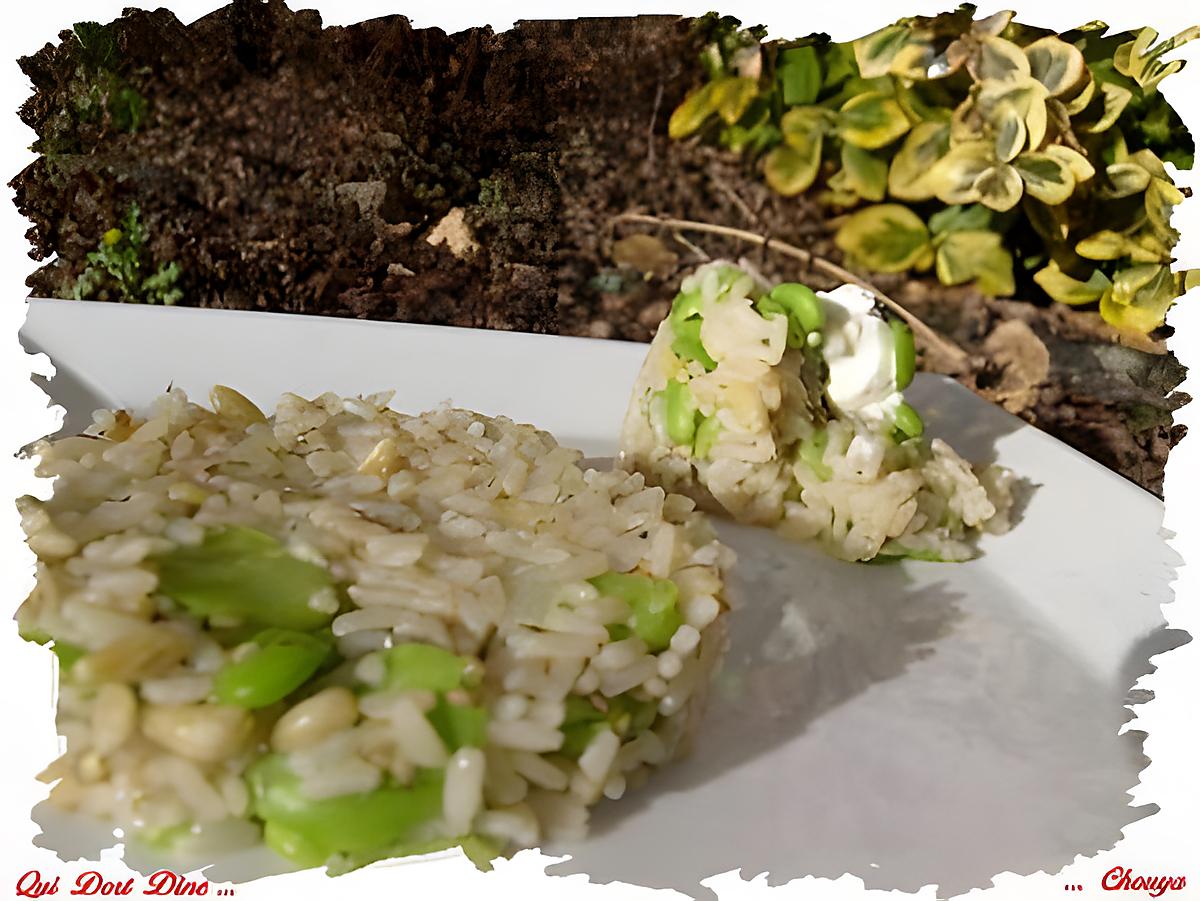 recette Ooo Risotto Feves , pignons , sésame ooO