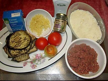 recette Hachis d'aubergines gratinées.