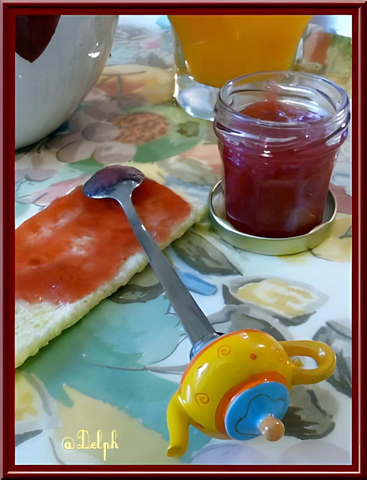 recette Confiture de Cerises-Rhubarbe Thermomix