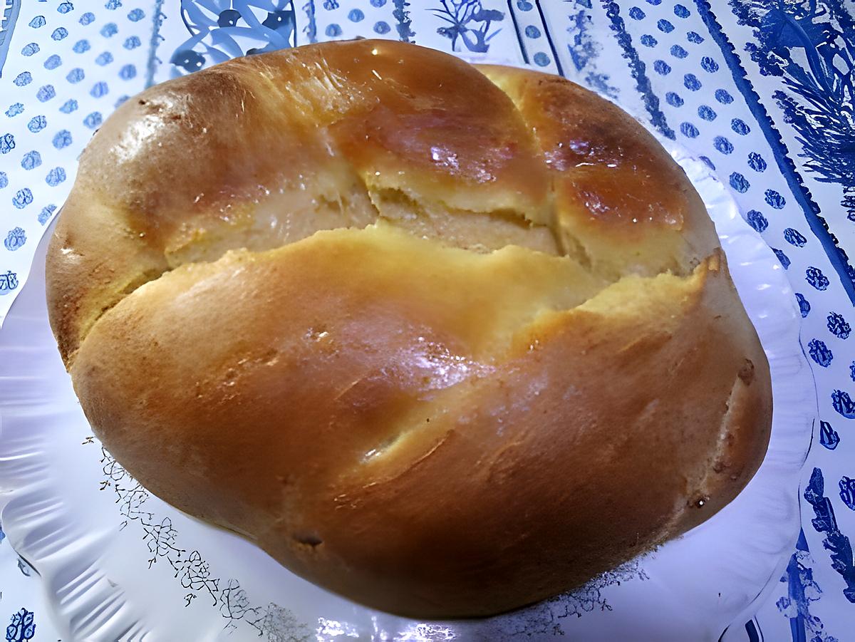 recette Brioche au beurre en tresse.