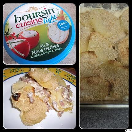 recette Gratin dauphinois au boursin