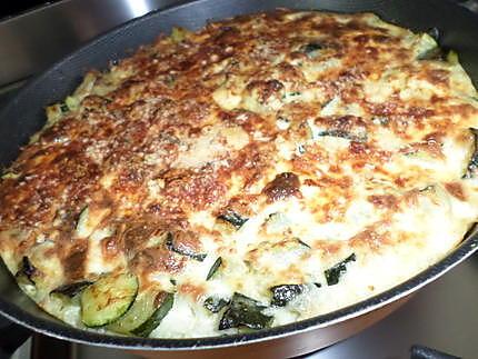 recette Gratin de riz au courgettes et curry