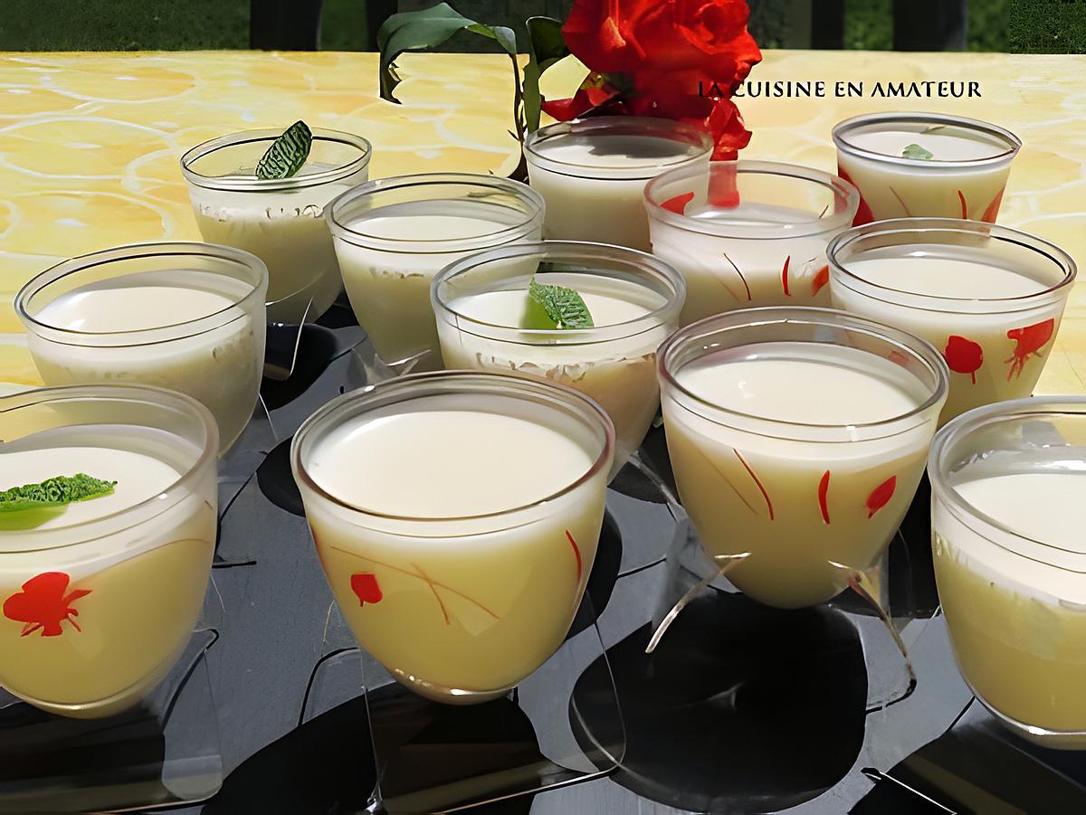 recette Panna Cotta au sirop de basilic