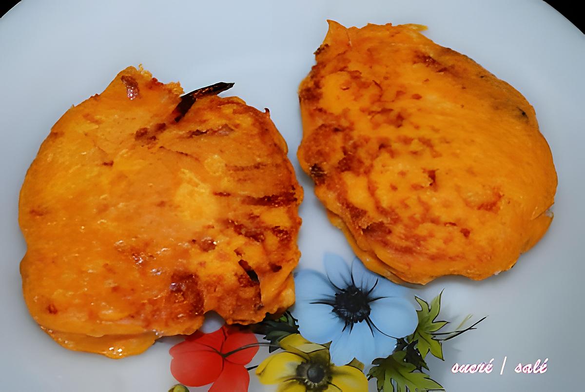 recette galettes de patates douces et jambon cru