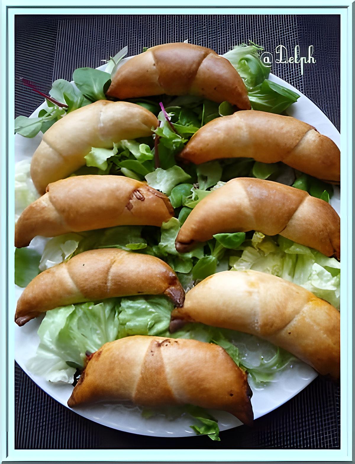 recette Pizza en croissants