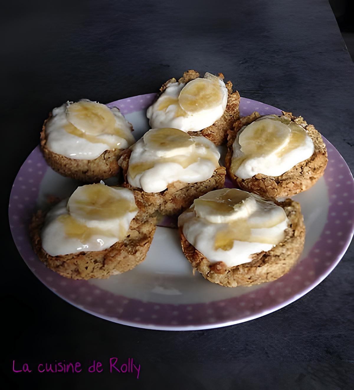 recette Gâteaux aux flocons d'avoine, miel et banane