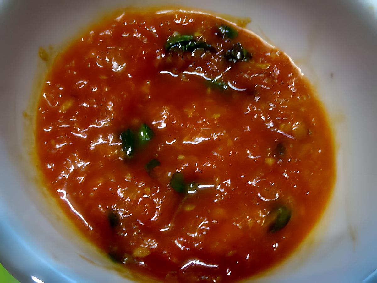 recette Sauce tomates au basilic.
