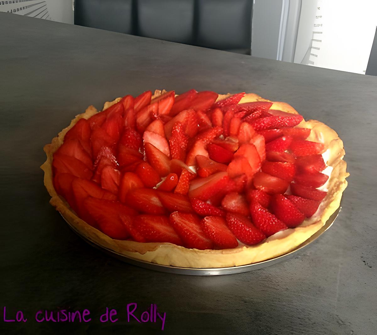 recette Tarte aux fraises et mascarpone façon Ladurée