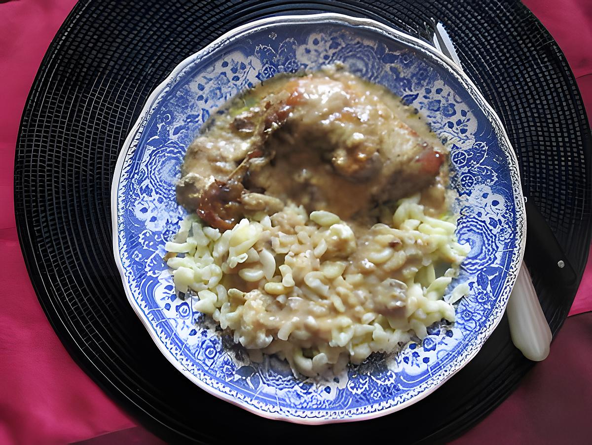 recette poulet au conté               recette trouvée chez mirabelle