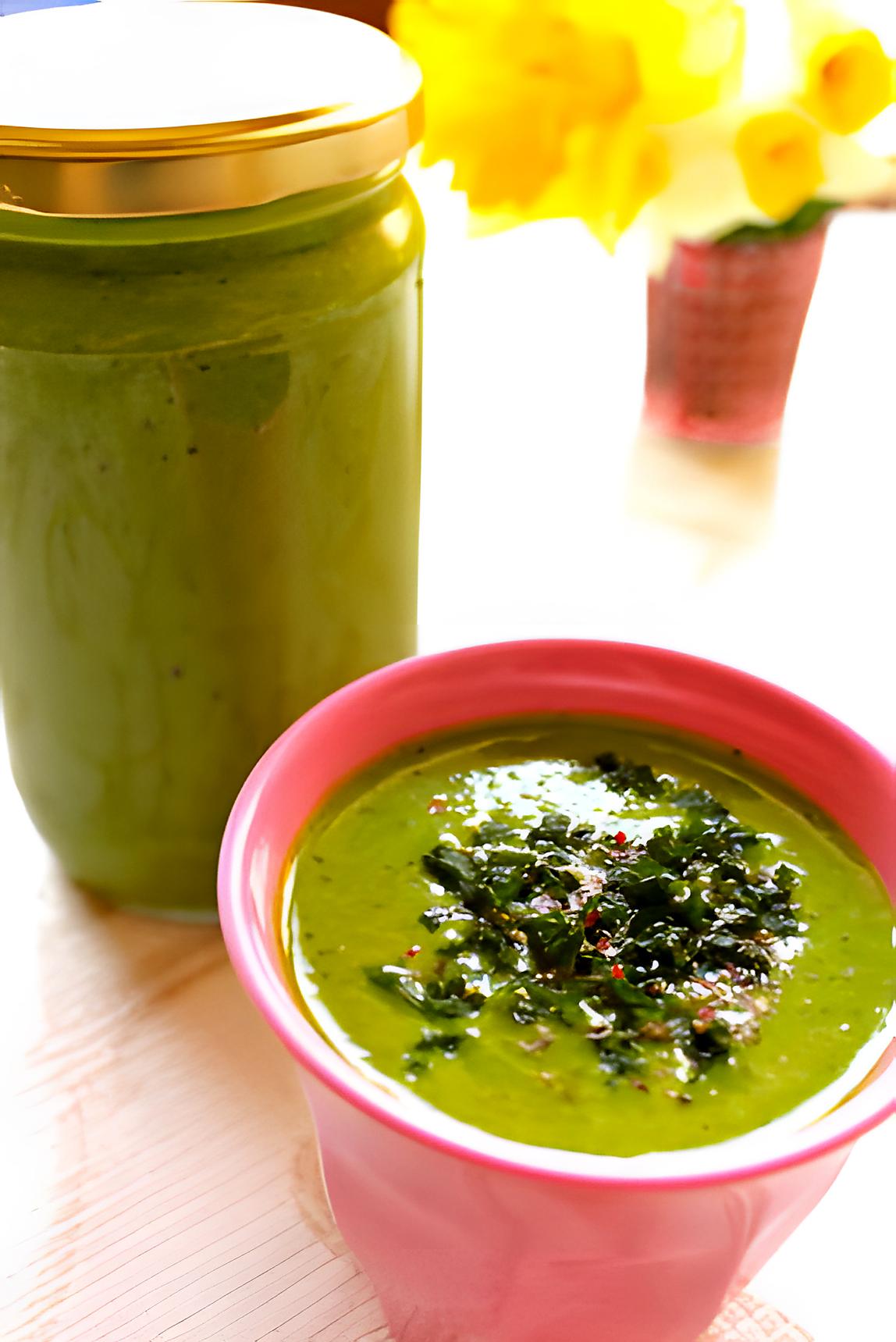 recette Gaspacho de petits pois à la menthe