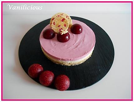 recette Bavarois chocolat blanc framboises