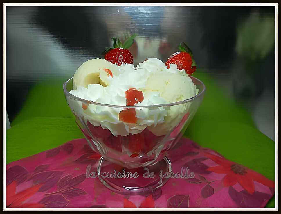recette fraises melba