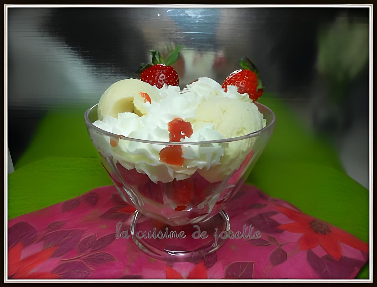 recette fraises melba