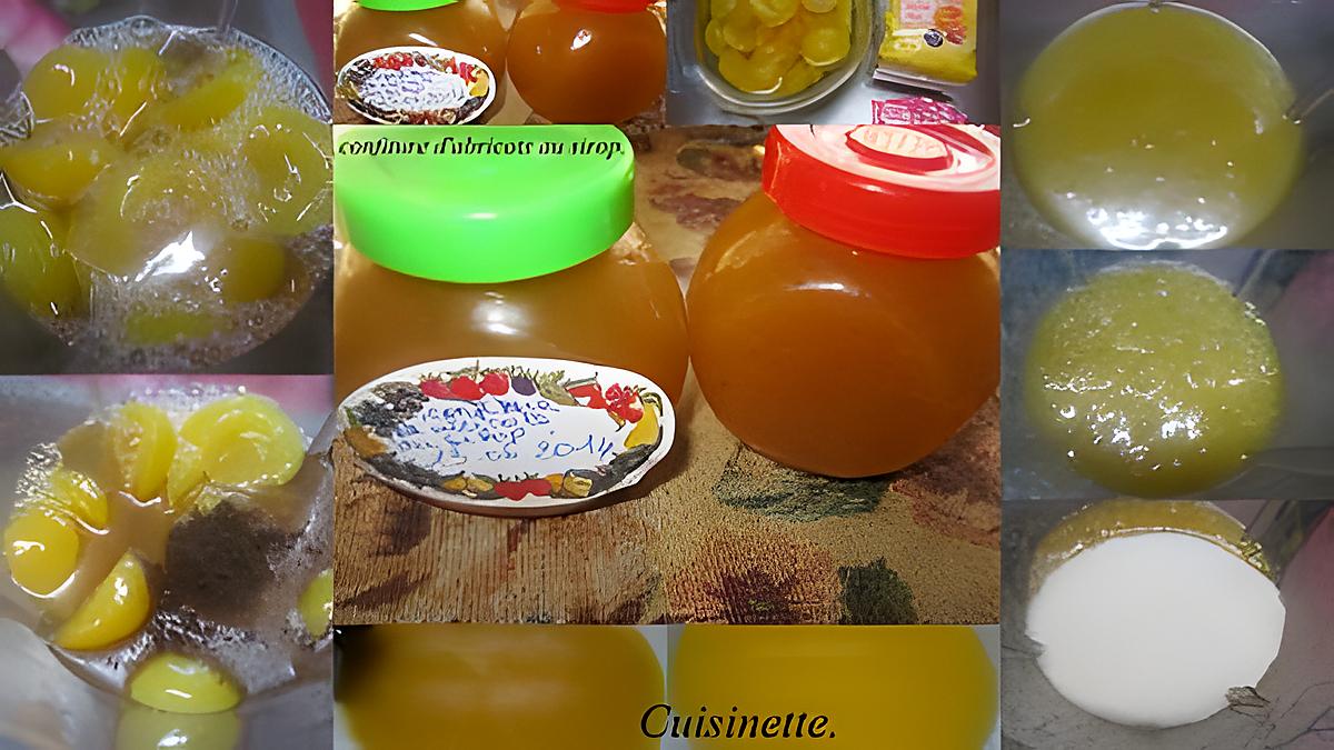 recette Confiture d'abricots au sirop