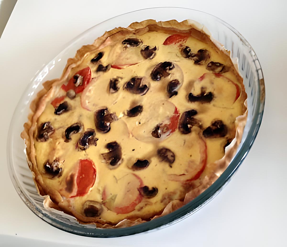 recette Tarte thon tomates à la moutarde Marmiton , revisitee