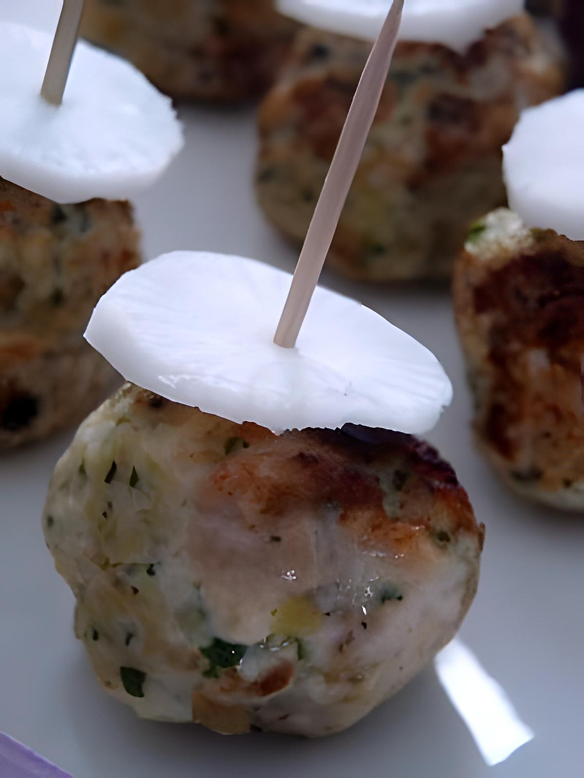 recette boulettes de poulet aux herbes