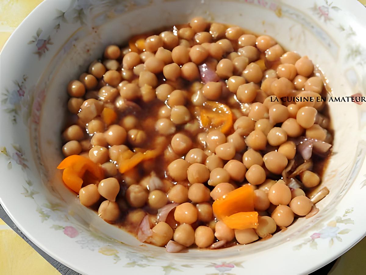 recette Salade de pois chiches au cumin