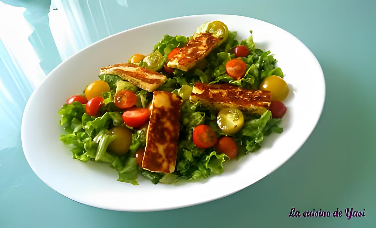 recette Salade au Halloumi