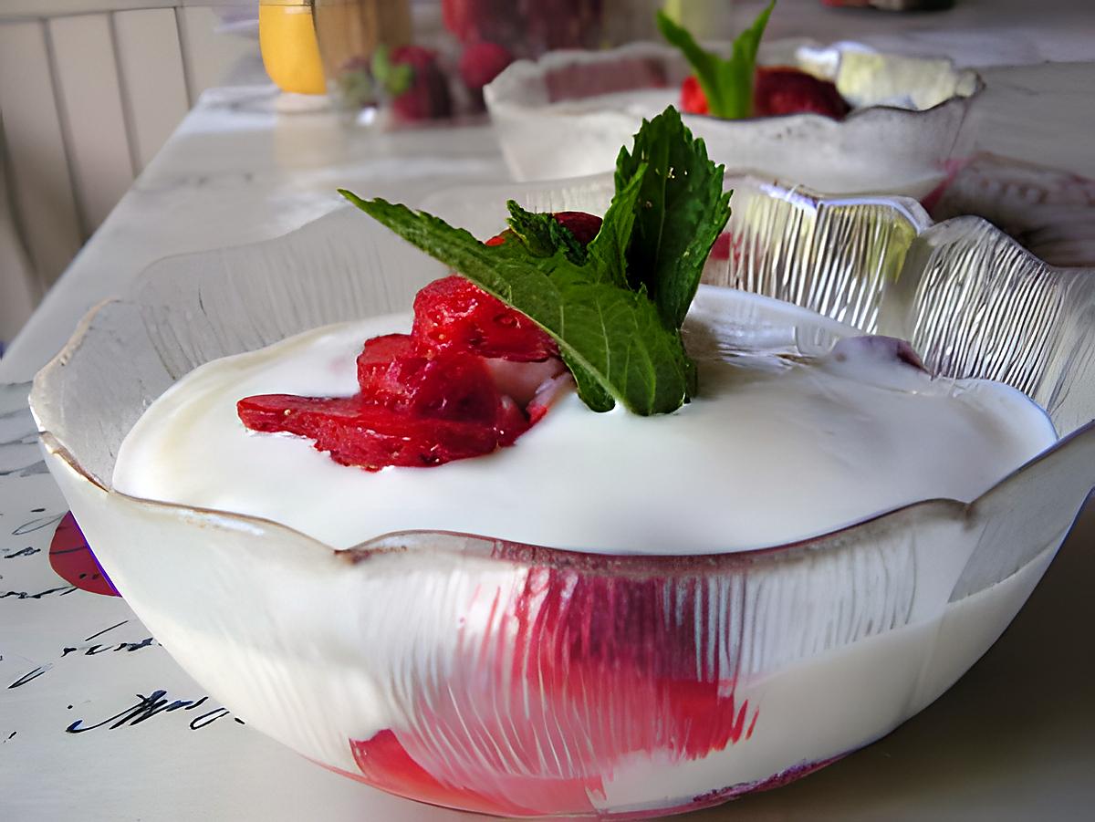 recette Fraises au fromage blanc