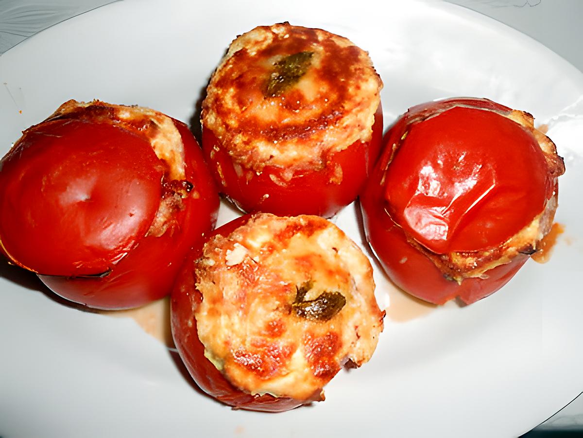 recette TOMATES FARCIES BROCCIU MENTHE