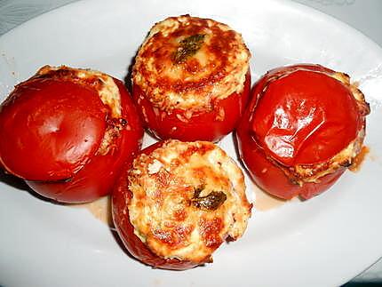 recette TOMATES FARCIES BROCCIU MENTHE