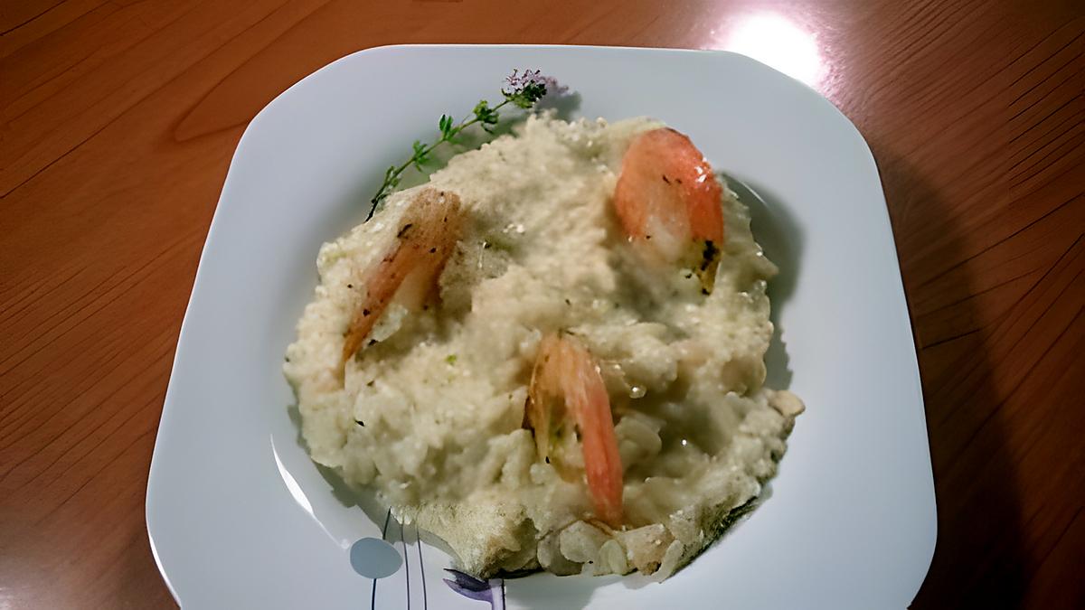 recette RISOTTO AUX CREVETTES