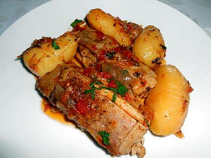 recette AGNEAU SAUCE TOMATE ET CORIANDRE