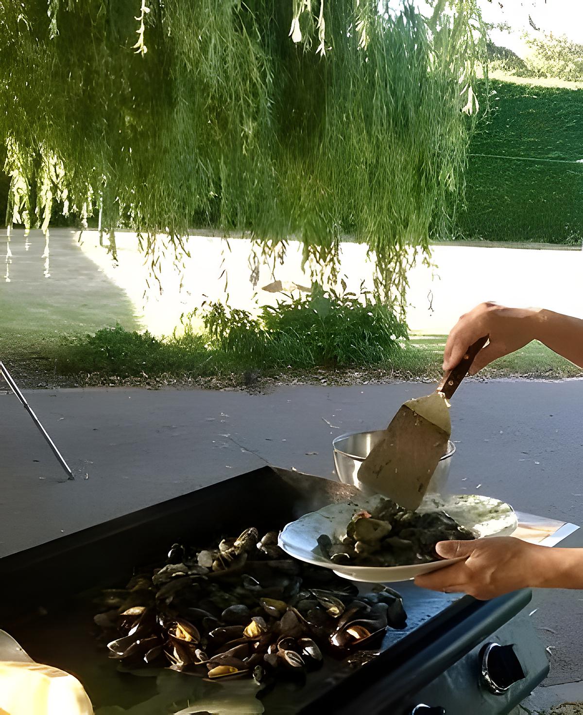 recette moules de bouchot  à la plancha