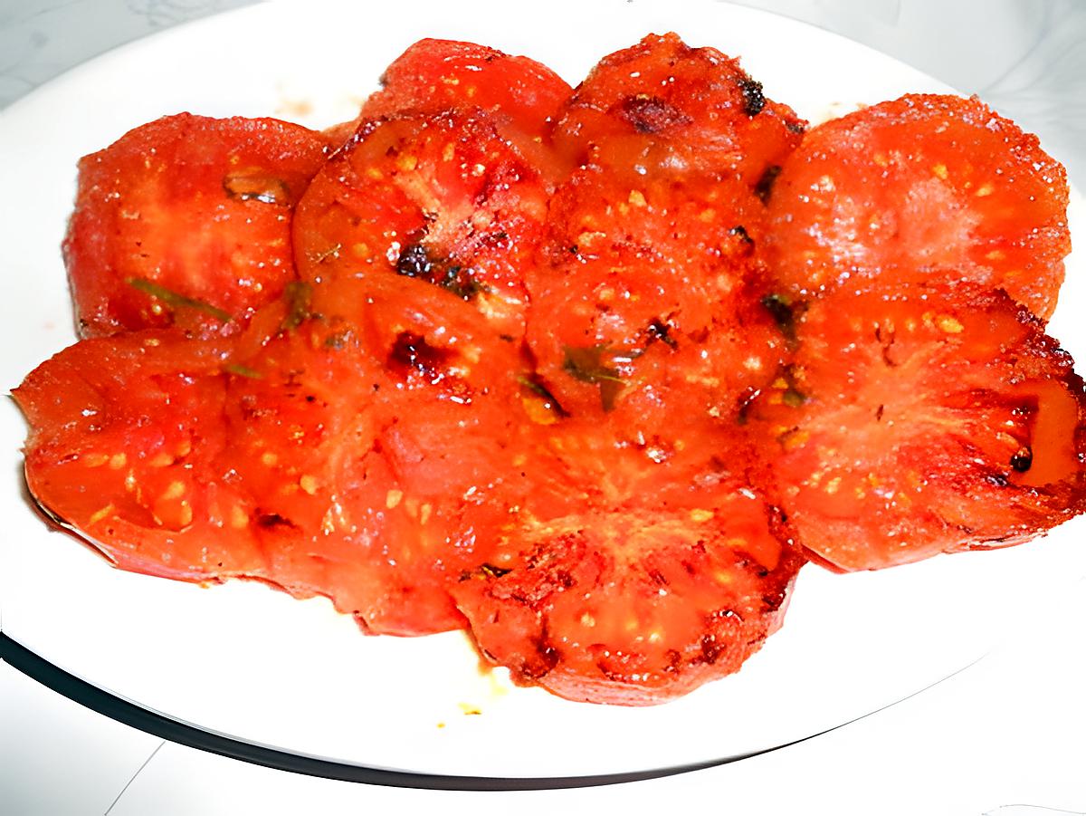 recette TOMATES POELEES AU BEURRE DE CORIANDRE